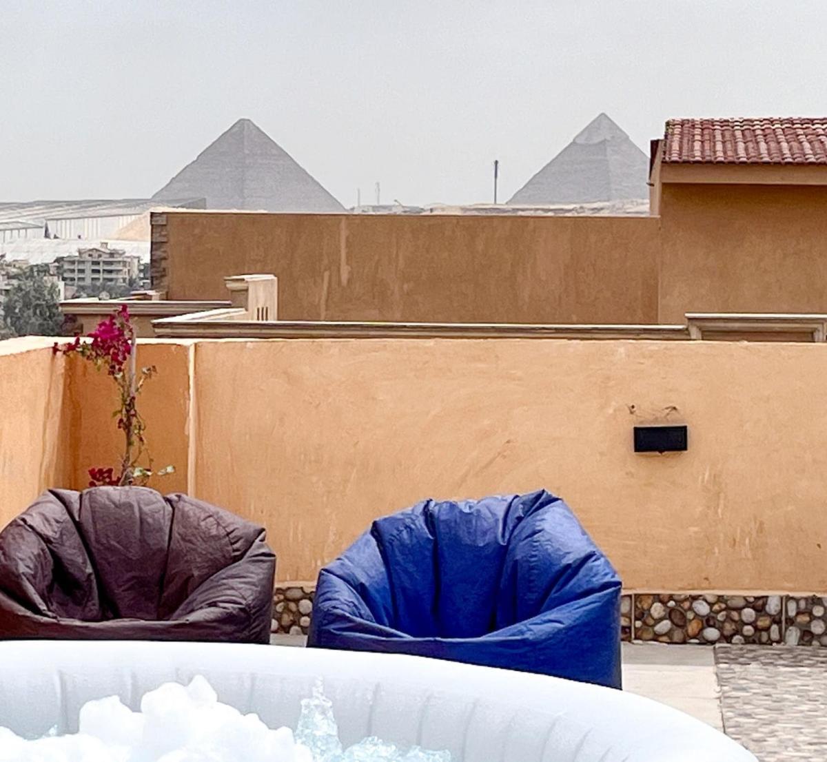 Boho Getaway With Pyramids View & Jacuzzi Διαμέρισμα Giza Εξωτερικό φωτογραφία